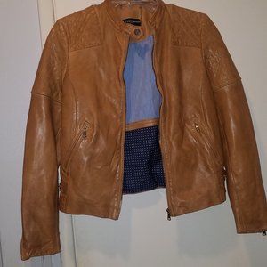 Lambskin leather jacket
